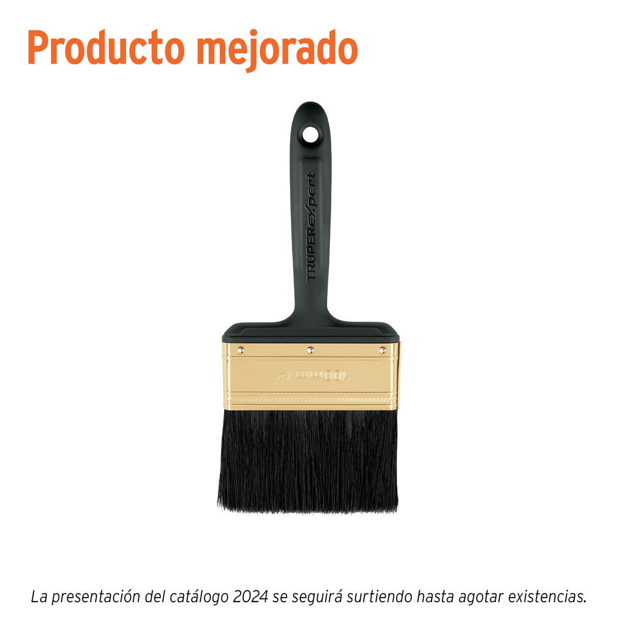 Brocha Profesional de 4' Mango de Plástico, Truper Expert