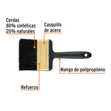 Brocha Profesional de 4' Mango de Plástico, Truper Expert