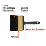 Brocha Profesional de 5' Mango de Plástico, Truper Expert