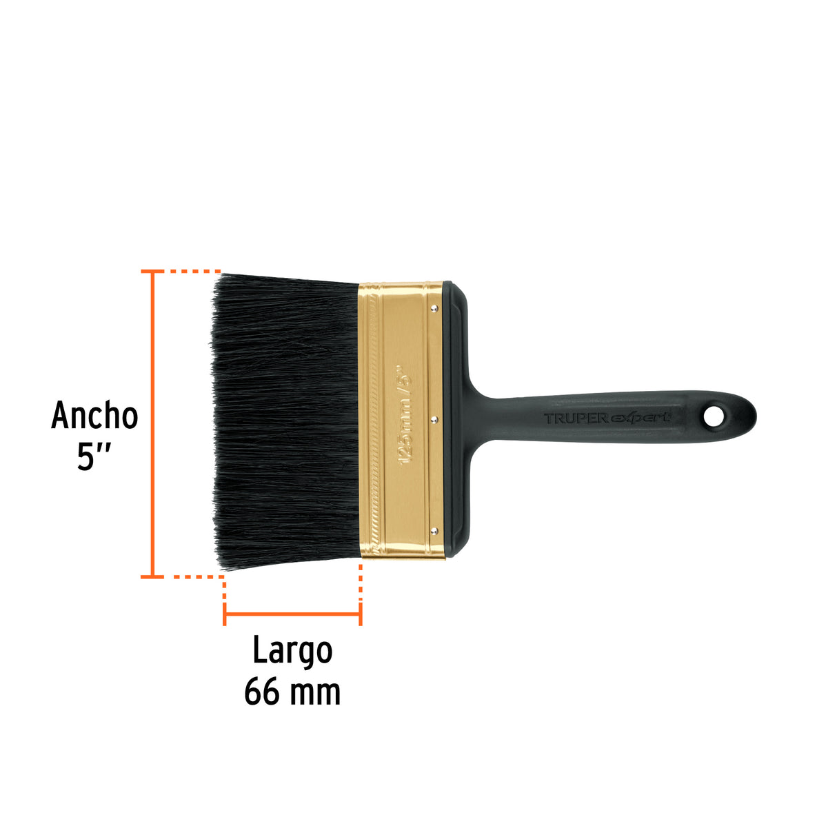 Brocha Profesional de 5' Mango de Plástico, Truper Expert