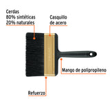 Brocha Profesional de 6' Mango de Plástico, Truper Expert