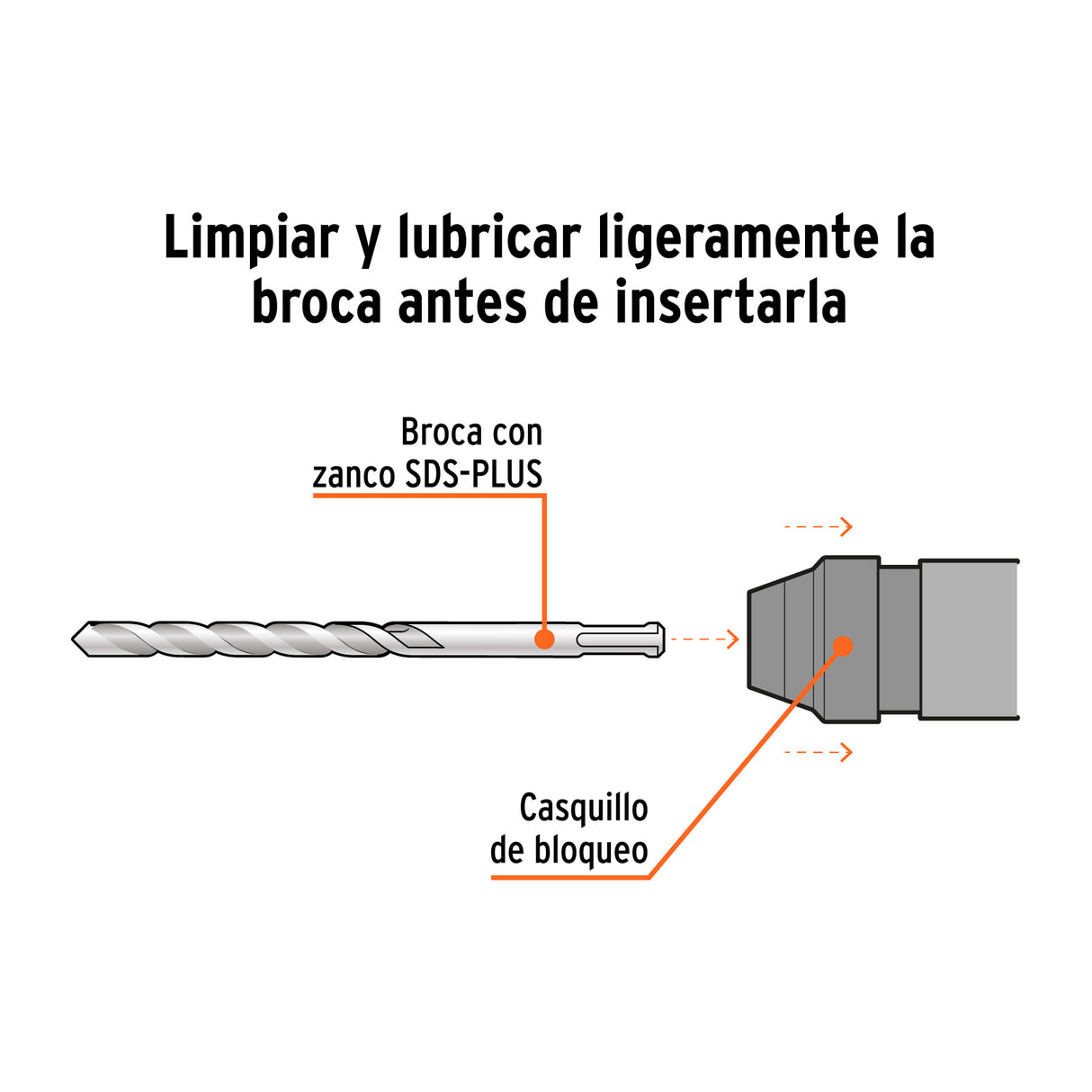Broca SDS Plus 1/4 X 12', Truper