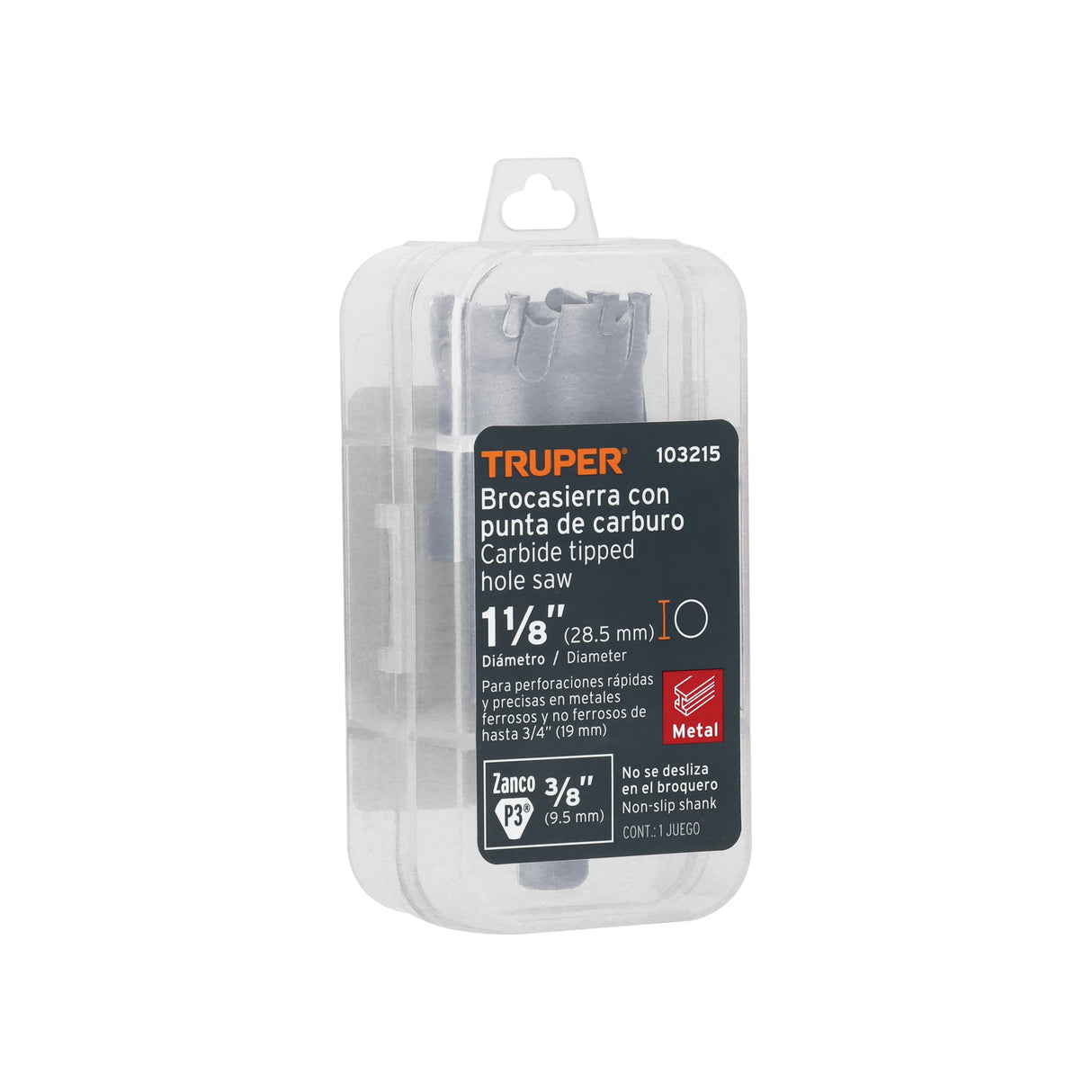 Brocasierra de Carburo de Tungsteno, 1-1/8', Truper