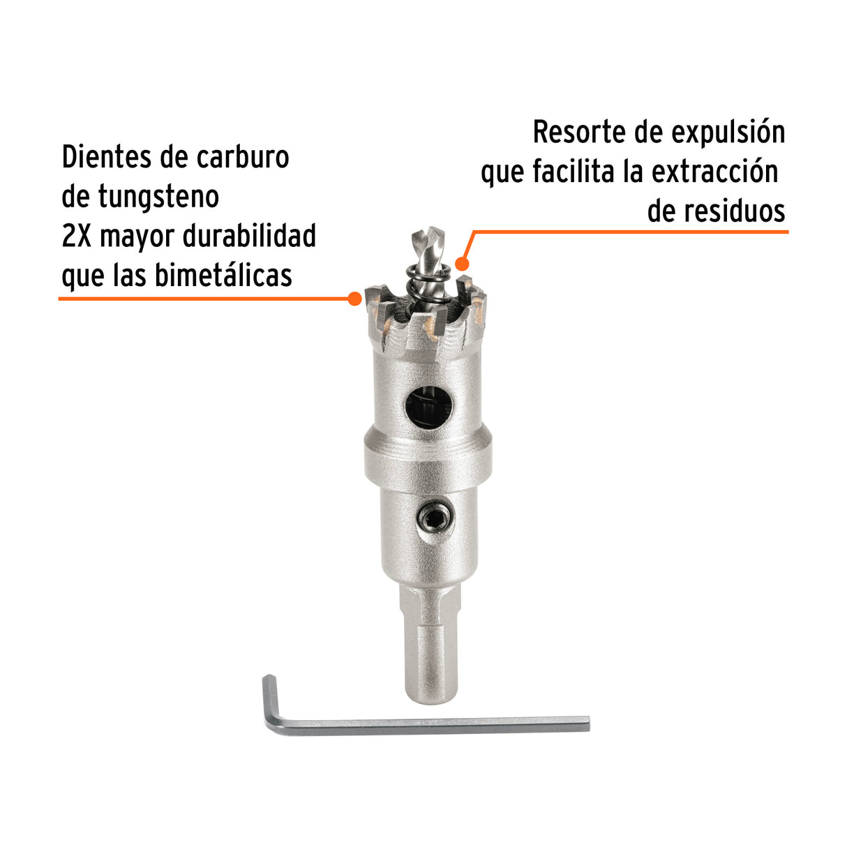 Brocasierra de Carburo de Tungsteno, 7/8', Truper
