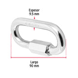 Bandola de Acero de 3/8' con Seguro, Fiero