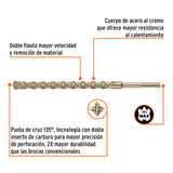 Broca SDS Ma X de 1-1/4 X 21', Truper