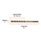 Broca SDS Ma X de 1 X 13', Truper