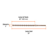Broca SDS Ma X de 1 X 21', Truper
