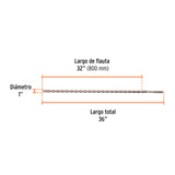 Broca SDS Ma X de 1 X 36', Truper