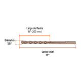 Broca SDS Ma X de 7/8 X 13', Truper