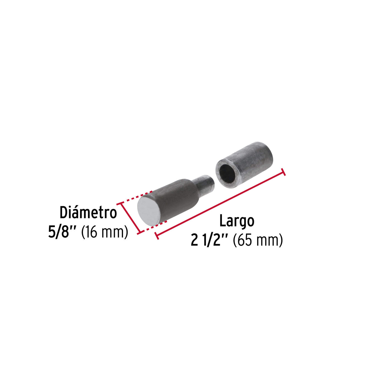 Bisagra Tubular Soldable de 5/8', Hermex