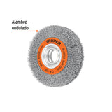 Carda Alambre Ondulado 6' X 1-1/8' para Esmeril, Truper