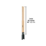 Cavador Mangos de Madera 48', Pretul
