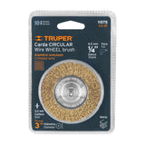 Carda Circular 3' Alambre Fino para Taladro, Truper