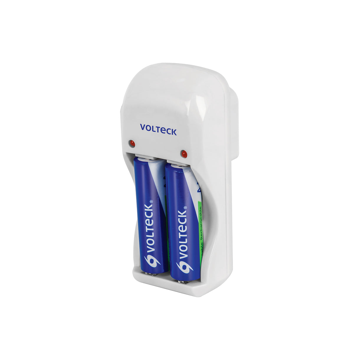 Cargador de Pilas, Aa, Aaa y 9 V, Incluye 2 Pilas Aa, Volteck