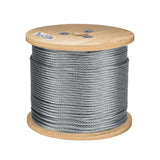 Metro de Cable Flexible 1/4' de Acero 7X19 Hilos, 300 m