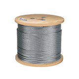 Metro de Cable Rígido 1/4' Acero 7X7 Recubierto PVC, 300 m