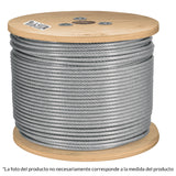 Metro Cable Flexible 1/8' Acero 7X19 Recubierto PVC, 300 m