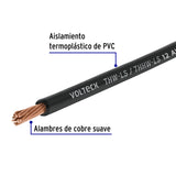Carrete con 20 m de Cable Thhw-ls 12 AWG Negro, Volteck