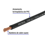 Carrete con 25 m de Cable Thhw-ls 14 AWG Negro, Volteck