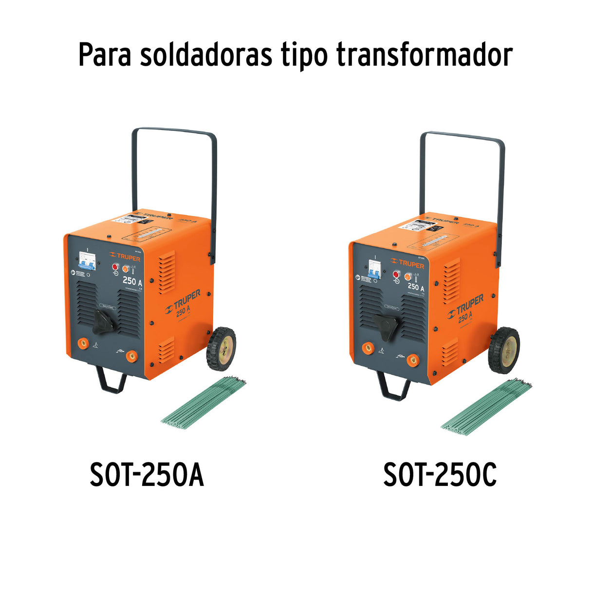 Cables con Pinza a Tierra para SOT-250 a y 250C, 250 a, Truper