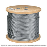 Metro de Cable Flexible 3/16' de Acero 7X19 Hilos, 300 m