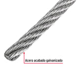 Metro de Cable Flexible 3/16' de Acero 7X19 Hilos, 300 m