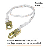 Cable de Posicionamiento Cuerda de Poliéster de 2 m, Ansi