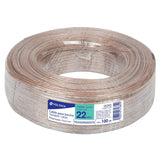Rollo de 100 m Cable Polarizado Transparente para Bocina 22 AWG