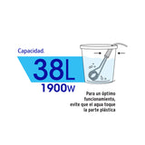 Calentador de Inmersión para Agua #10 de 38 L, 1900 W, Volteck