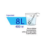 Calentador de Inmersión para Agua #1 de 8 L, 400 W, Volteck
