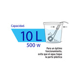 Calentador de Inmersión para Agua #2 de 10 L, 500 W, Volteck