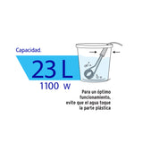 Calentador de Inmersión para Agua #6 de 23 L, 1100 W, Volteck