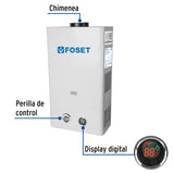 Calentador Instantáneo, 13 L, 3 Servicios, Gas Natural, Foset