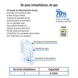 Calentador Instantáneo, 6 L, 1 Servicio, Gas Natural, Foset