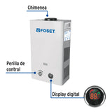 Calentador Instantáneo, 6 L, 1 Servicio, Gas Natural, Foset