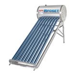 Calentador Solar de Agua, 8 Tubos, 94 L, 2 Personas, Foset