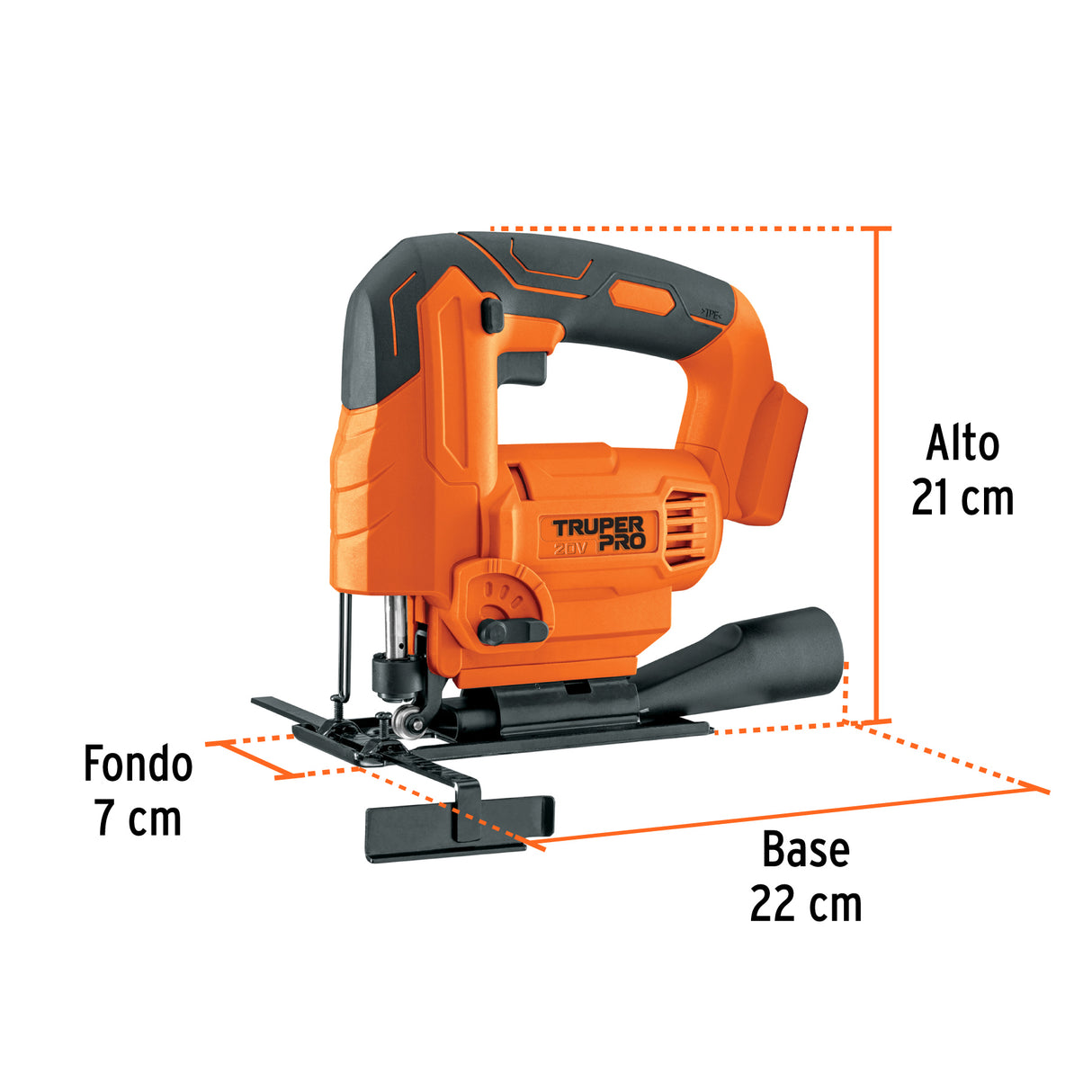 Sierra Caladora 20 V, sin Accesorios, Truper Pro
