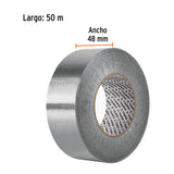Cinta de Aluminio de 48 mm X 50 m, Truper