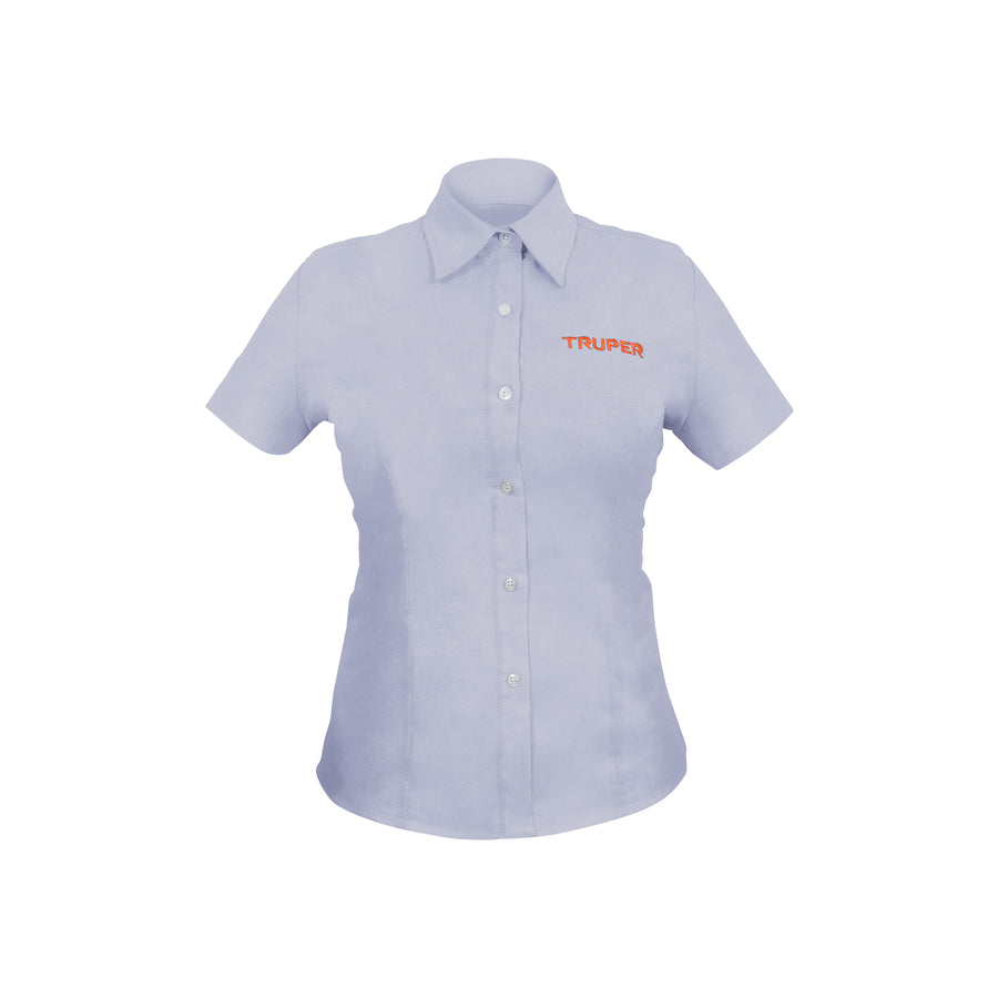 Camisa Manga Corta para Mujer, Azul, g, Truper – Cadena 24