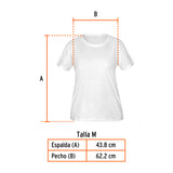 Playera Cuello Redondo para Mujer, Blanca, m, Truper