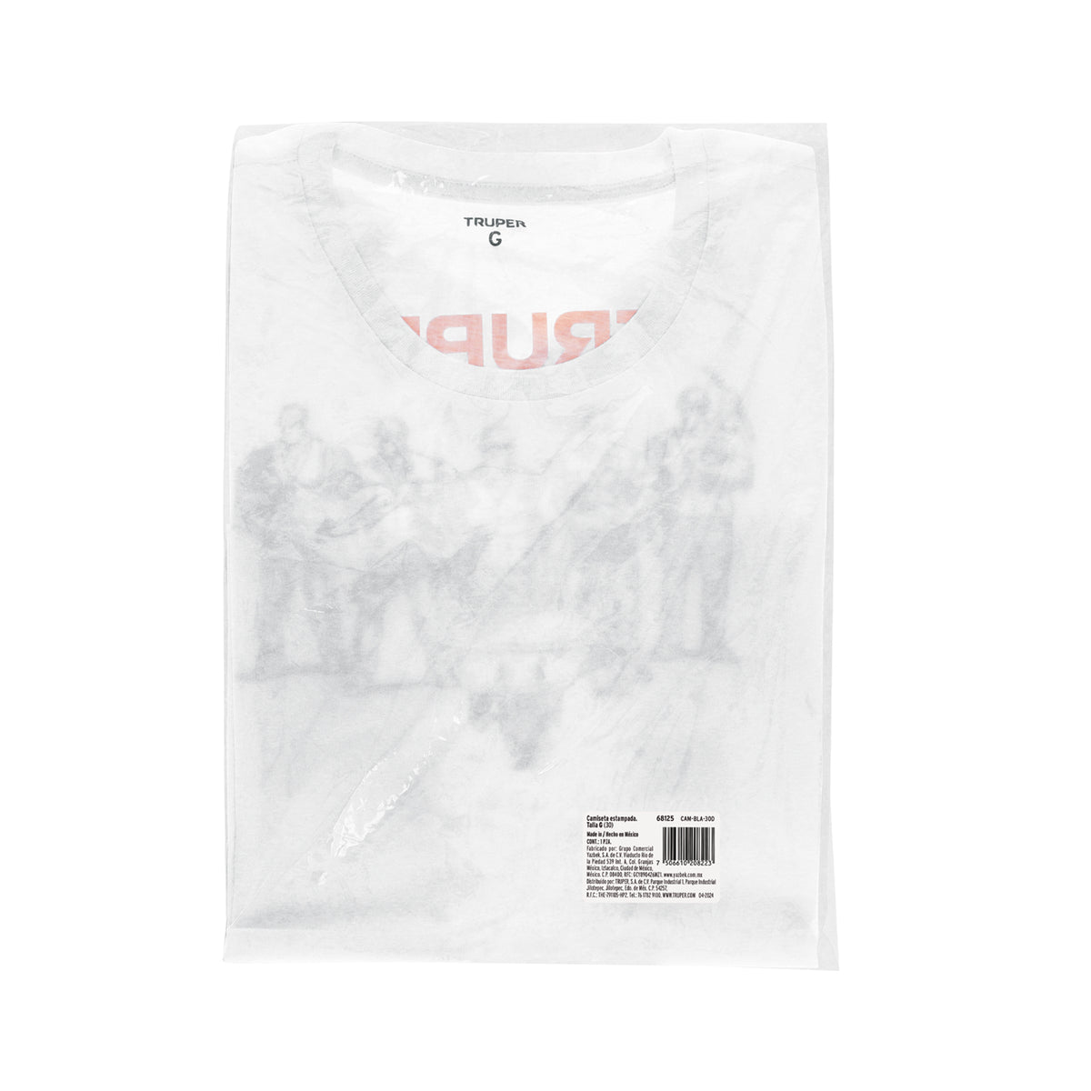 Playera Cuello Redondo para Mujer, Blanca, g, Truper