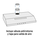Campana Extractora 60 cm, Empotrable, Negra, Foset