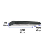 Campana Extractora 80 cm, Empotrable, Negra, Foset