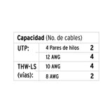 Canaleta de 1 Vía 10 X 20 mm, con Adhesivo, Volteck
