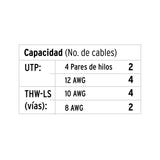 Canaleta de 2 Vías 10 X 20 mm, con División, Volteck