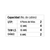 Canaleta de 1 Vía 10 X 20 mm, Volteck