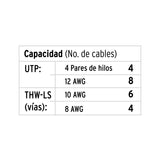 Canaleta de 1 Vía 17 X 20 mm, con Adhesivo, Volteck