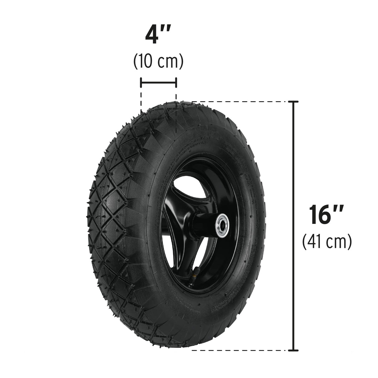 Carretilla 5.5 FT3 Roja, Neumática, Bastidor Tubular, Pretul