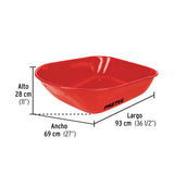 Carretilla 5.5 FT3 Roja, Neumática, Bastidor Tubular, Pretul